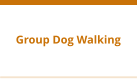 Group Dog Walking